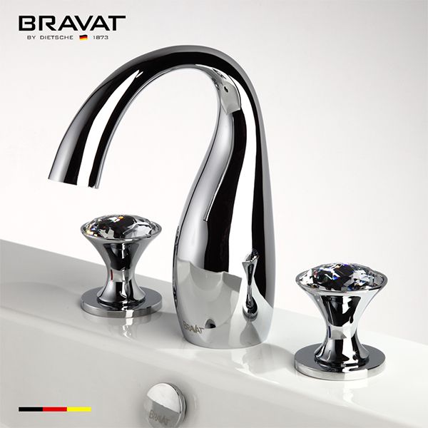 Two Handles 3-hole Basin Mixer F24287C-ENG