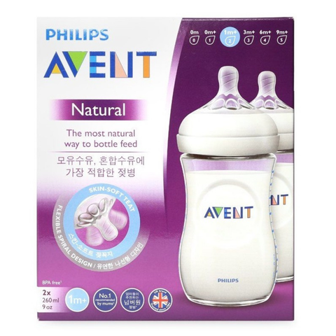  Bình sữa Avent không có BPA 260ml (Bình Đôi) 