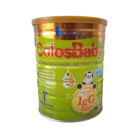  Sữa bột Colosbaby Gold 1+ 800G tăng cường hệ miễn dịch (1-2 tuổi) 