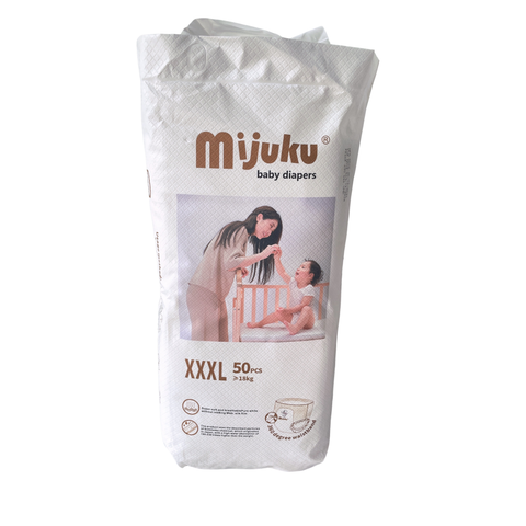  Tã quần cao cấp Mijuku bịch 50 miếng cho bé Size XXXL (>=18kg) 