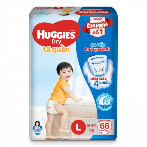  Tã quần Huggies L68 (9-14Kg) 