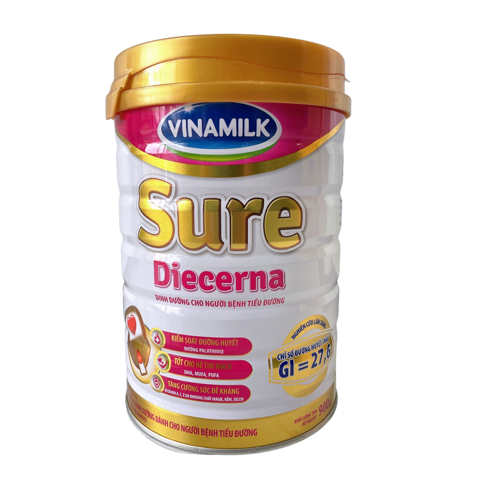  Sữa bột dành cho người tiểu đường Vinamilk Sure Diecerna 900g 