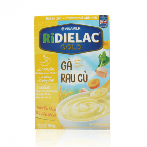  Bột Ăn Dặm Redielac Gold Gà Rau Củ HG 200g 