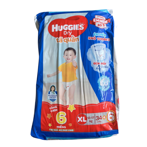  Tã quần Huggies XL34 (12-17Kg) 