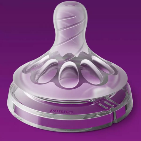  Núm ty mô phỏng tự nhiên silicone Philips Avent số 1 0m+ 