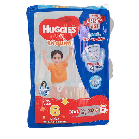  Tã quần Huggies XXL30 (15-25Kg) 