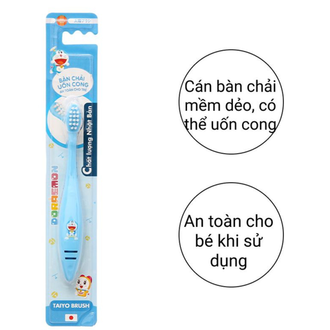  Bàn chải cho bé Taiyo Doraemon Baby lông mềm (dưới 5 tuổi) 