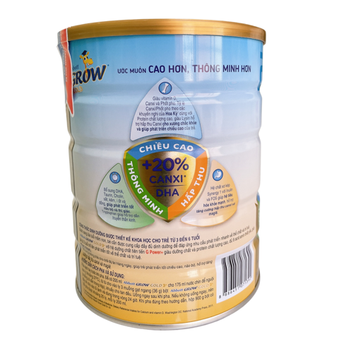  Sữa bột Abbott Grow Gold 3+ 900g 