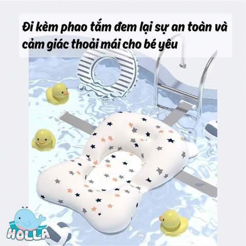  Thau tắm gấp gọn tai gấu kèm phao Sasa 