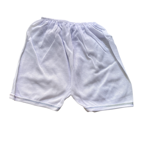  Combo 5 quần ngắn sơ sinh màu trắng xô mỏng cho bé 
