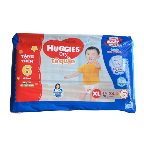  Tã quần Huggies XL34 (12-17Kg) 