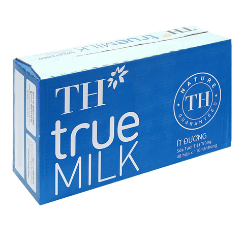  Sữa tươi tiệt trùng ít đường TH true MILK 110ml 