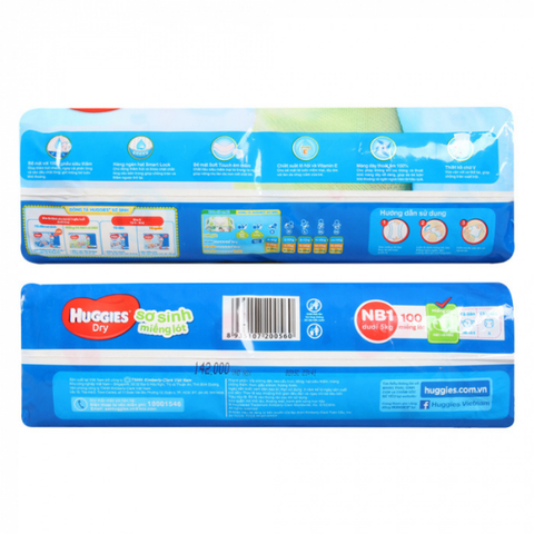  Miếng lót sơ sinh Huggies NB1 - 100 