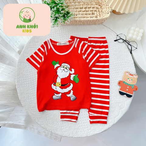  AKFTNQD02 - Bộ quần áo kiểu NOEL cho bé trai/bé gái 