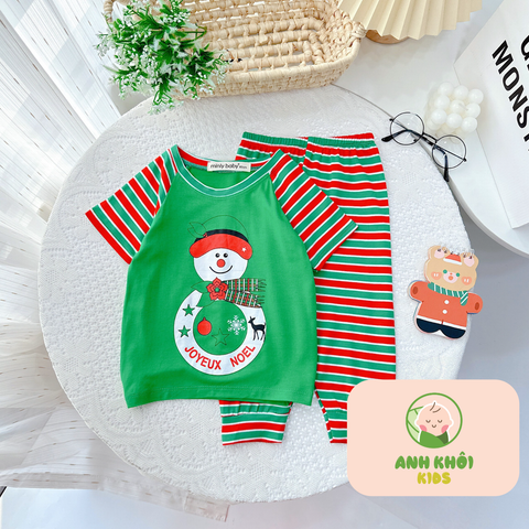  AKFTNQD02 - Bộ quần áo kiểu NOEL cho bé trai/bé gái 