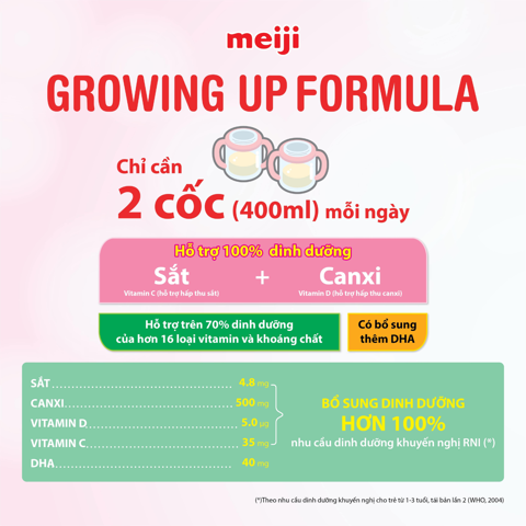  Sữa Meiji Growing up Formula 800g Cho Trẻ 12-36 tháng 800g 