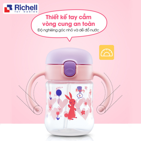  Bình tập uống Richell 2 in 1 200ml 