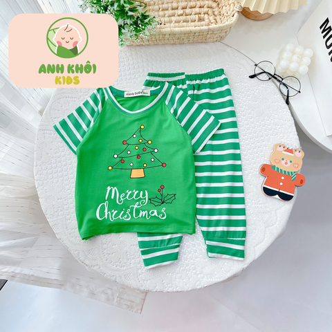  AKFTNQD02 - Bộ quần áo kiểu NOEL cho bé trai/bé gái 