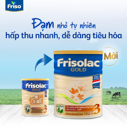  Sữa bột Frisolac Gold 3 - 1400g (1-2 tuổi) 