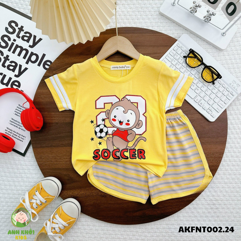  Set 5 bộ ngắn tay AKFNT002.24 5 màu Size 170 