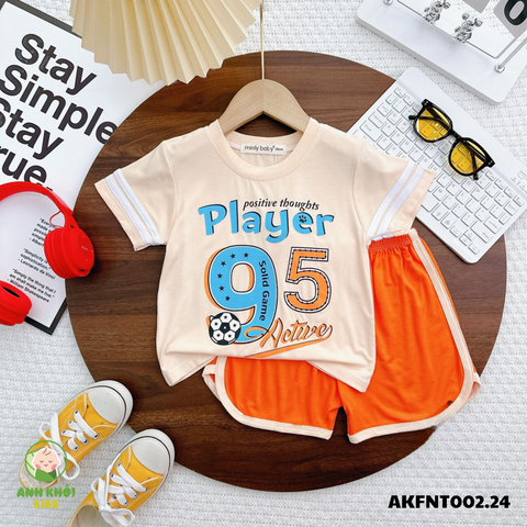  Set 5 bộ ngắn tay AKFNT002.24 5 màu Size 150 