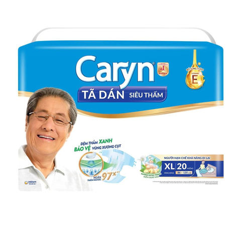  Tã dán siêu thấm Caryn XL20 