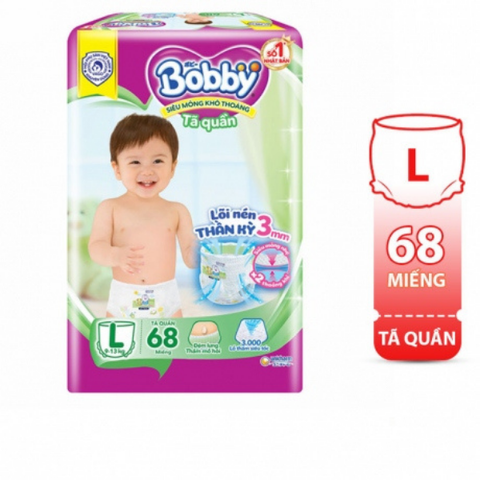  Tã quần Bobby L68 (9-13Kg) 