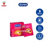  Bao cao su Durex Pleasure Max có gân và chấm nổi hộp 3 cái 