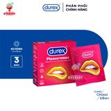  Bao cao su Durex Pleasure Max có gân và chấm nổi hộp 3 cái 