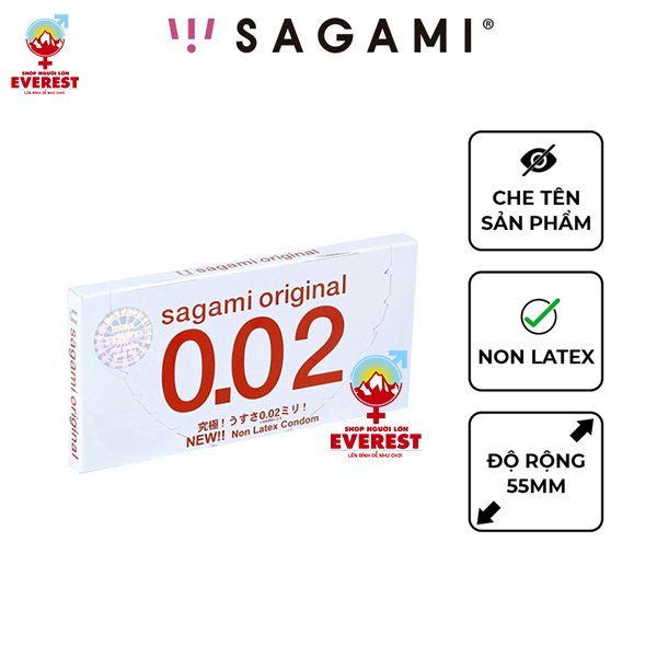  Bao cao su Sagami Original 0.02 siêu mỏng 