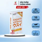  Bao cao su siêu mỏng Sagami Xtreme Super Thin Số 1 Nhật Bản 