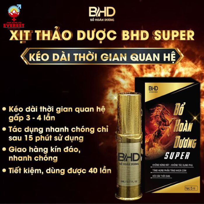  Chai xịt lâu ra bổ hoàn dương supper kéo dài thời gian hiệu quả 