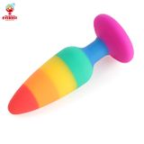  Phích cắm hậu môn silicon cầu vòng - Rainbow size nhỏ 