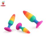  Phích cắm hậu môn silicon cầu vòng - Rainbow size lớn 