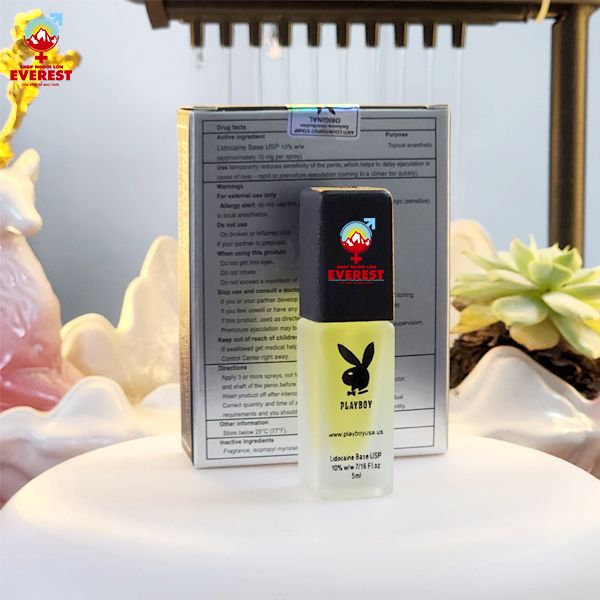  Thuốc xịt chống xuất tinh sớm Play Boy Đen chai 5ml 