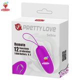  Trứng rung Pretty Love Selkie điều khiển từ xa 12 chế độ rung 