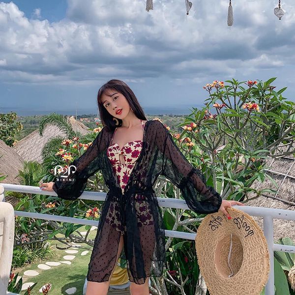 Cover Beach đen P P Bikini Thương hiệu đồ bơi nữ đồ bơi nam hàng đầu Việt Nam