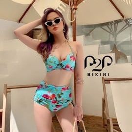 Bikini 2 mảnh push up họa tiết