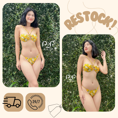 [New Arrival] Đồ bơi NỮ bikini 2 mảnh đi biển hoa nhí