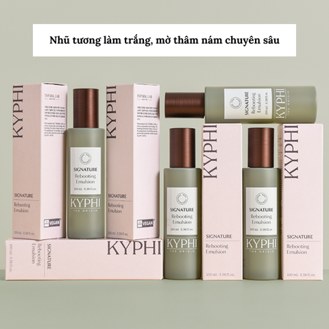  Nhũ tương dưỡng trắng,giảm nếp nhăn cải thiện độ đàn hồi da KYPHI Signature Rebooting Emulsion 100ml 