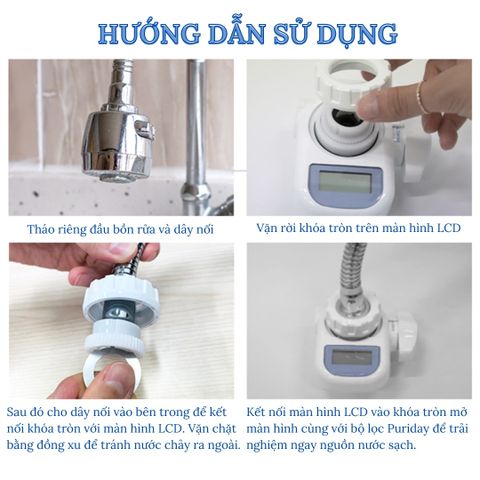  Máy lọc nước lắp tại vòi Puriday BW9 H & CARE Hàn Quốc 