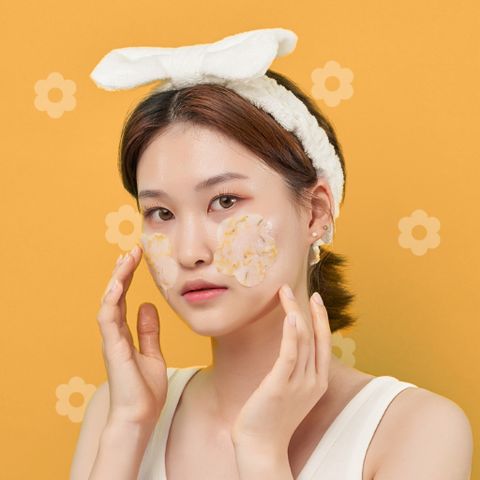  Mặt nạ Miss Dragon - Mặt nạ Collagen hoa cúc - Chăm sóc da mụn, da ửng đỏ, cung cấp collagen giúp da tươi tắn, đàn hồi tràn đầy sức sống (miếng 25 g) 