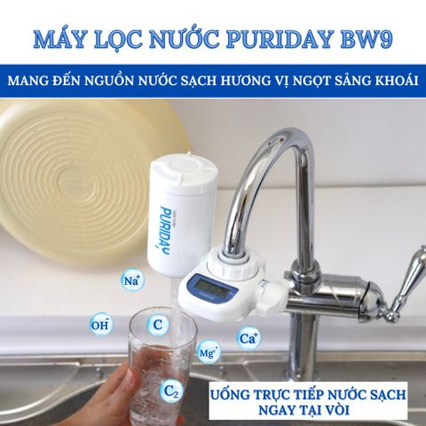  Máy lọc nước lắp tại vòi Puriday BW9 H & CARE Hàn Quốc 