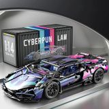  Mô Hình Nhựa 3D Lắp Ráp OEM Siêu Xe Đua Lamborghini (1314 mảnh, Màu Hồng Tím) 1:14 - LG0176 