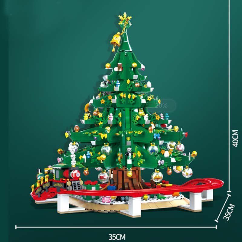  Mô Hình Nhựa 3D Lắp Ráp Cây Thông Giáng Sinh & Đoàn Tàu Lửa 88013 (Christmas Tree & Train, 2126 mảnh) - LG0086 