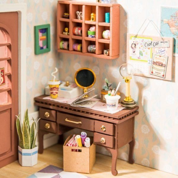  Mô Hình Gỗ 3D Lắp Ráp ROBOTIME DIY Dollhouse Nhà Tí Hon Anne's Bedroom DGM08 - WP152 