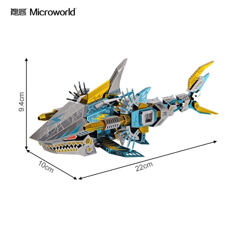  Mô Hình Kim Loại Lắp Ráp 3D Microworld Cá Mập Hổ The Deep Sea Tiger Shark – MP974 