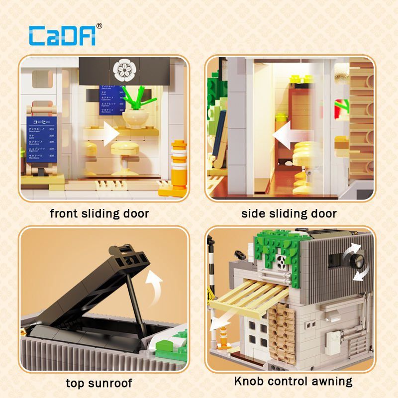  Mô Hình Nhựa 3D Lắp Ráp CaDA Master Quán Cafe Hạ và Gió C66007 (1116 mảnh, đèn led) - LG0003 