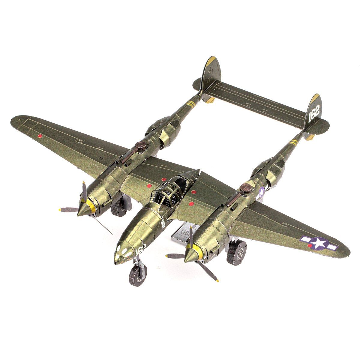  Mô Hình Kim Loại 3D Lắp Ráp Metal Head Máy Bay Tiêm Kích Lockheed P-38 Lightning - MP1143 