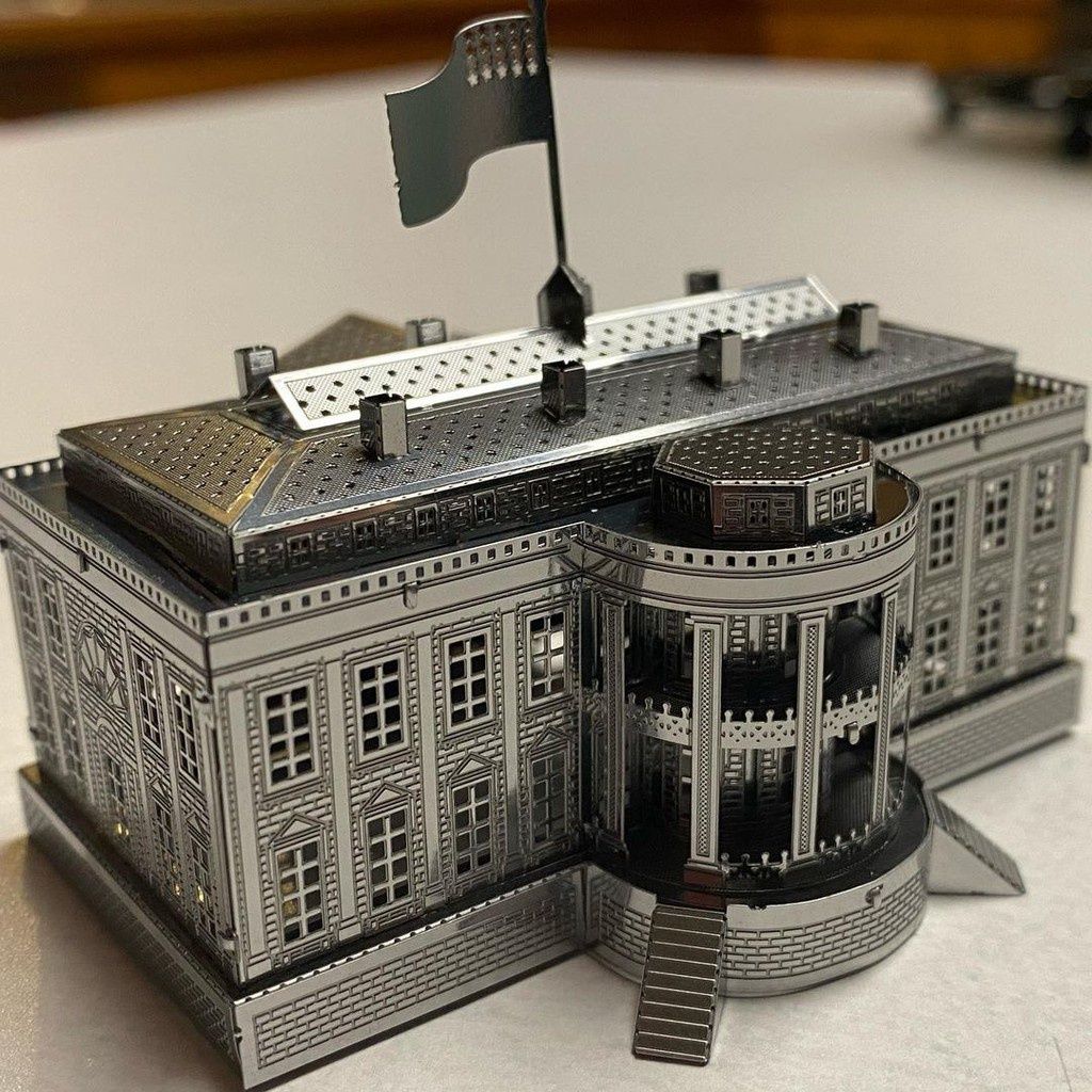  Mô Hình Kim Loại Lắp Ráp 3D Metal Mosaic Nhà Trắng White House – MP842 